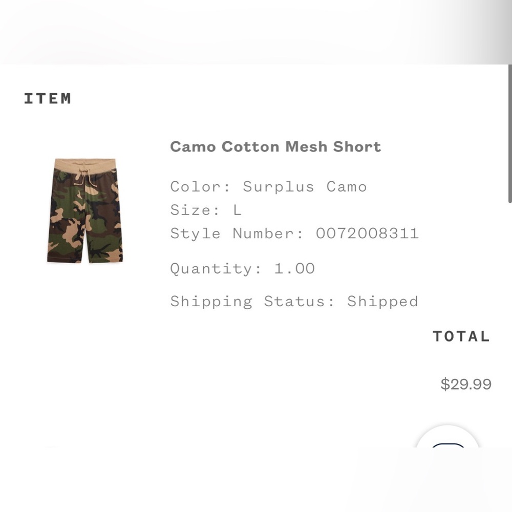 7 pairs Polo Ralph Lauren boys L 14-16 shorts camo, black, lt blue, blue, grey